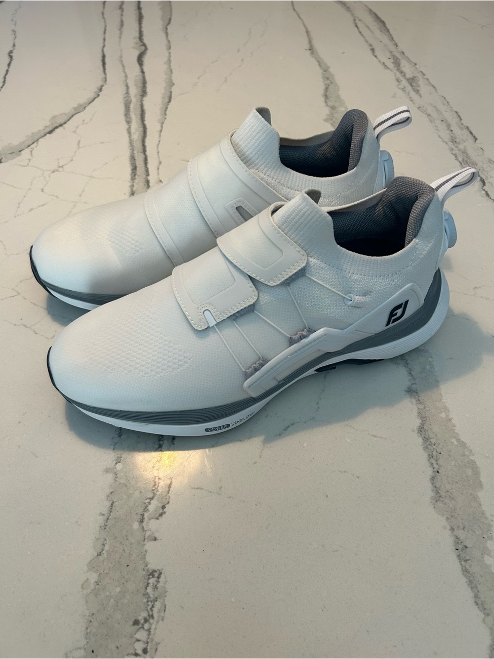 FootJoy HyperFlex BOA Golf Shoes White/Grey Men’s Size 9 – Like New